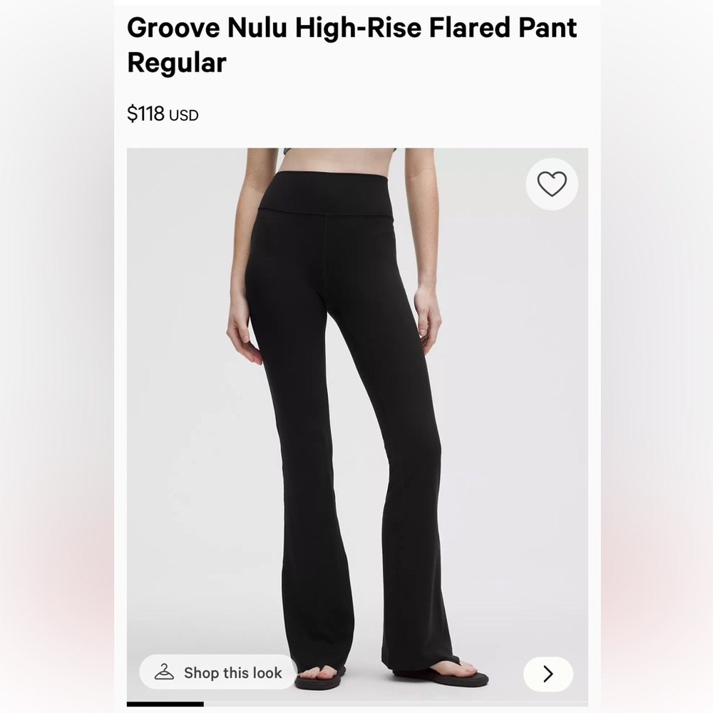 Lululemon Groove Nulu High Rise Pant